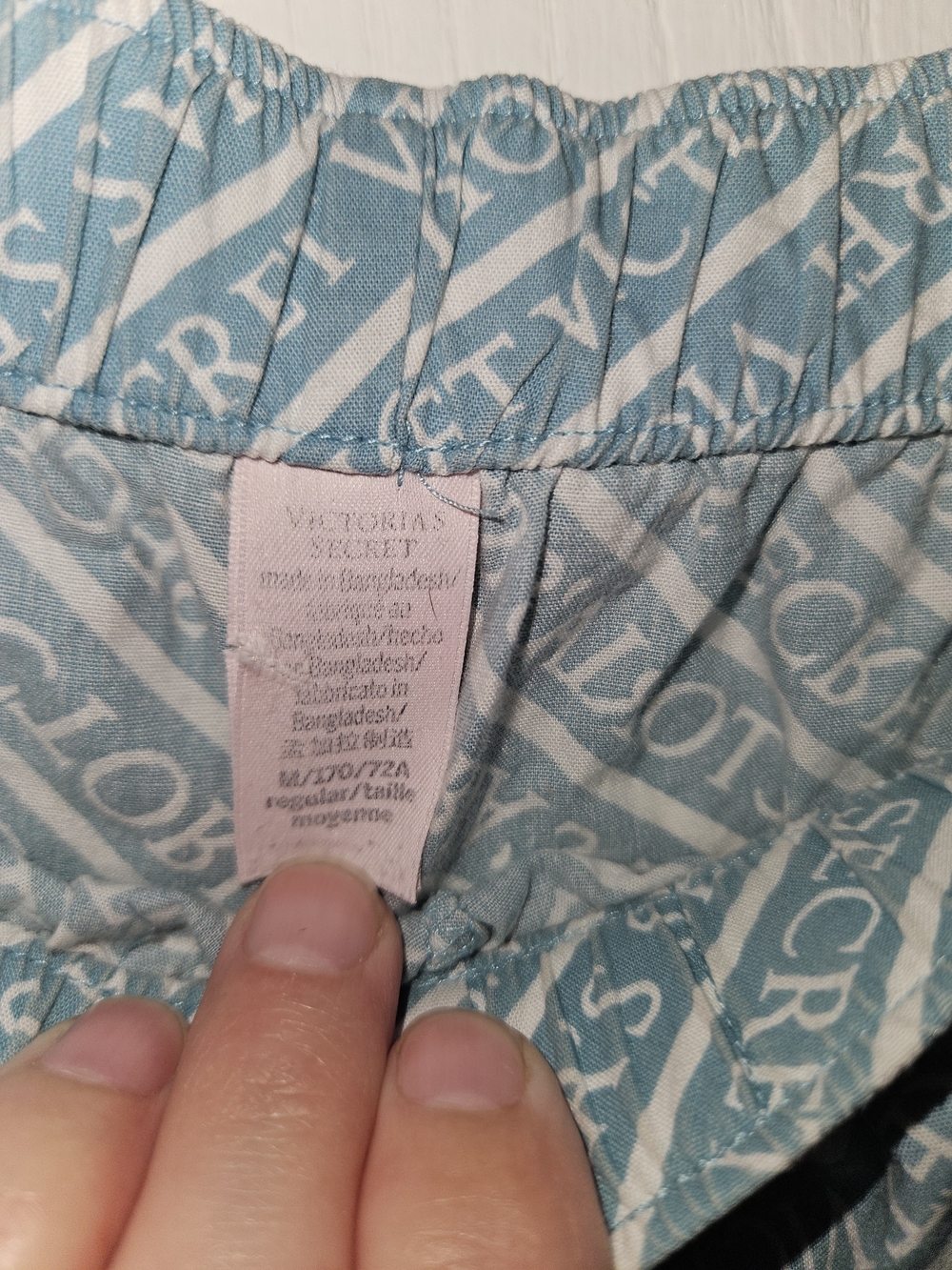 Victoria's Secret Light Teal Logo Lounge Pants - Picture 4 of 4